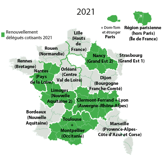 Carte france election 2021